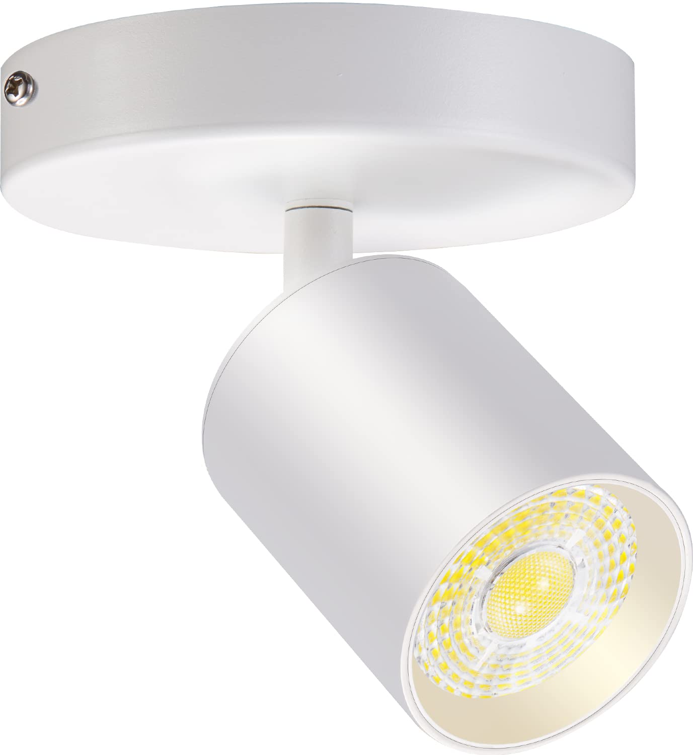 VANoopee Flush Mount LED Ceiling Spotlight Dimmable Adjustable Spotlight Directional Spot Lights Indoor Bright Can Accent Fixture for Living Room Bedroom - CRI90 Flicker Free 10W 800lm 3000K Black