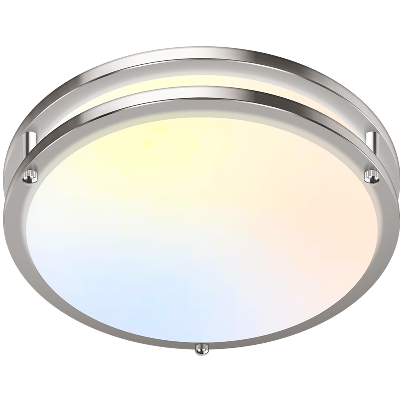 2-Pack 36W LED Ceiling Light Fixture (450W Equiv), 12IN Modern Flush Mount Ceiling Lights, Dimmable Ceiling Lamps Super Bright 3200LM, 3000K/4000K/5000K Adjustable for Bedroom Kitchen Bathroom Hallway