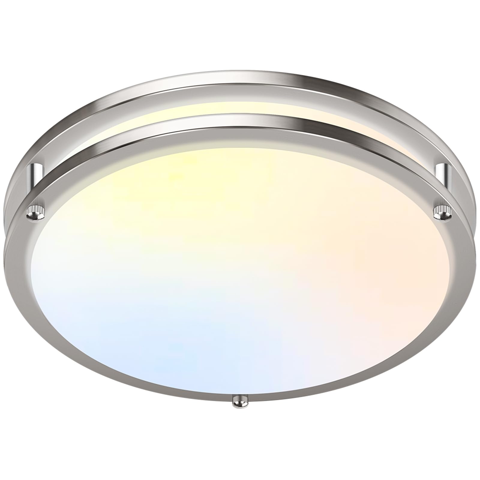 2-Pack 36W LED Ceiling Light Fixture (450W Equiv), 12IN Modern Flush Mount Ceiling Lights, Dimmable Ceiling Lamps Super Bright 3200LM, 3000K/4000K/5000K Adjustable for Bedroom Kitchen Bathroom Hallway