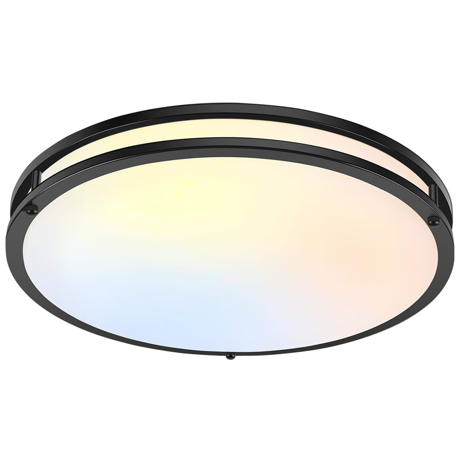 36W LED Ceiling Lights 3600lm Super Bright, Dimmable Flush Mount Light Fixtures 6500K/5000K/4000K/3000K/2700K Adjusted Modern Ceiling Lights 2PACK, 13 Inch Ceiling Lamps for Bedroom Kitchen, Nickle