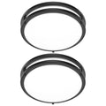 2-Pack 36W LED Ceiling Light Fixture (450W Equiv), 12IN Modern Flush Mount Ceiling Lights, Dimmable Ceiling Lamps Super Bright 3200LM, 3000K/4000K/5000K Adjustable for Bedroom Kitchen Bathroom Hallway
