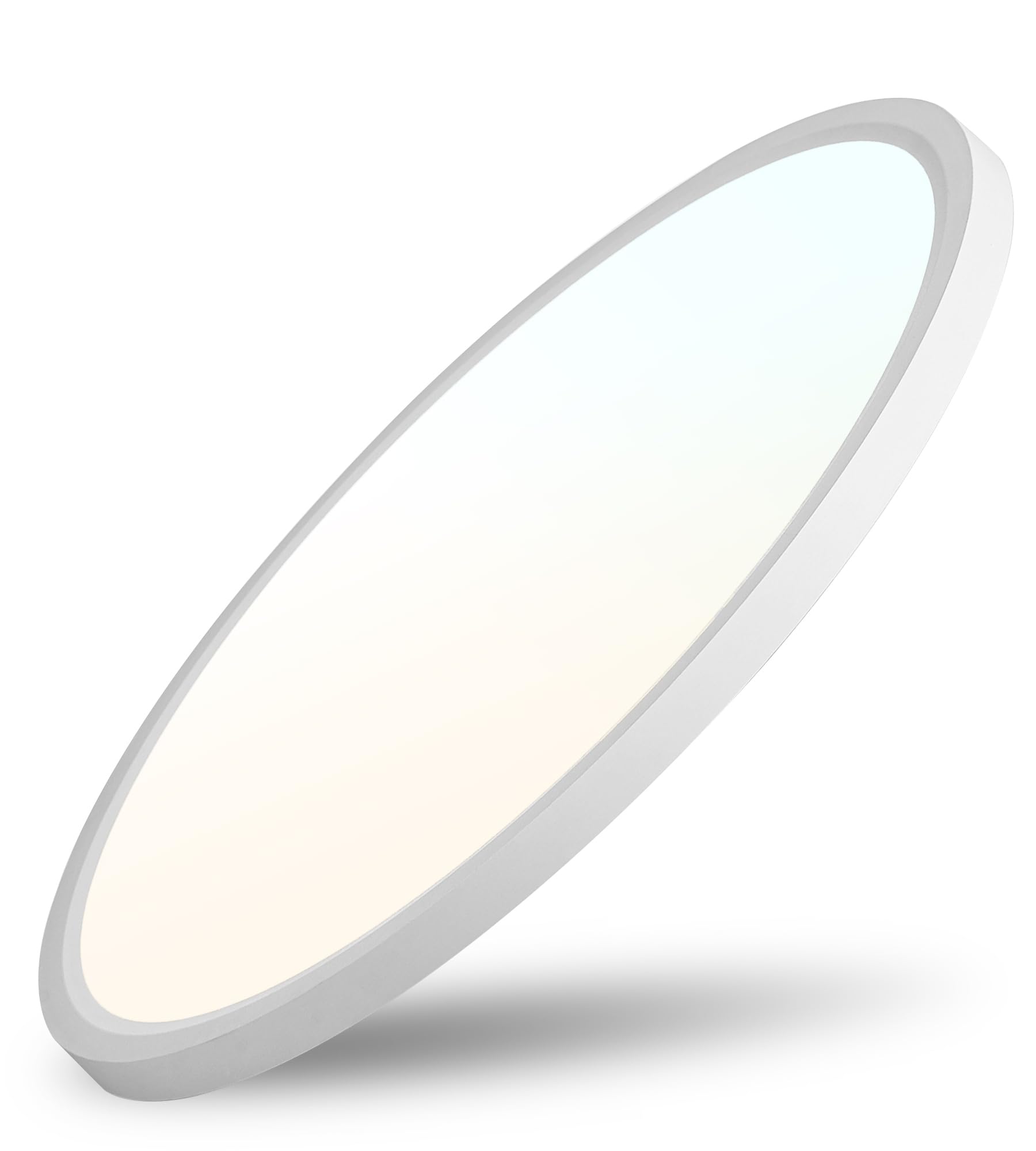 6 Pack 12 Inch Slim Dimmable LED Flush Mount Ceiling Light Fixtures, 24W 2640LM 3000K/4000K/5000K, House Upgrade Led Lights for Bedroom Hallway Laundry Room Rental Units, 240W Equiv., Black