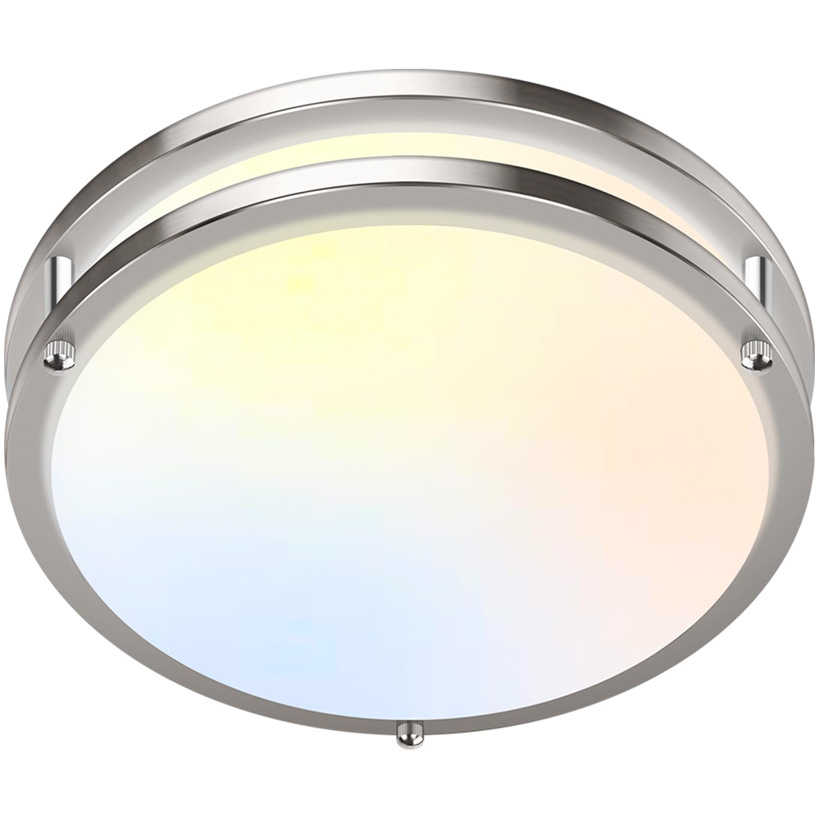 2-Pack 36W LED Ceiling Light Fixture (450W Equiv), 12IN Modern Flush Mount Ceiling Lights, Dimmable Ceiling Lamps Super Bright 3200LM, 3000K/4000K/5000K Adjustable for Bedroom Kitchen Bathroom Hallway