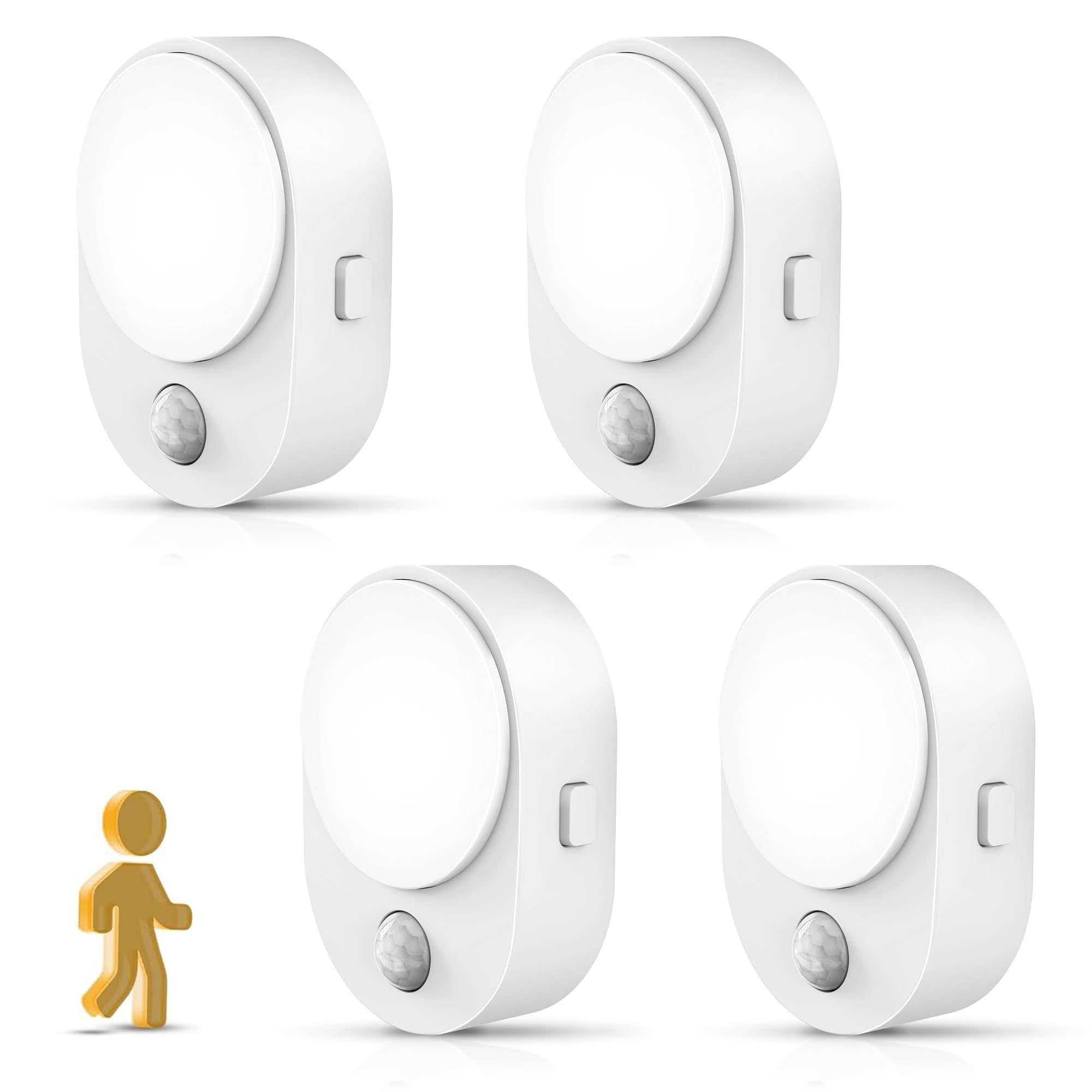 L LOHAS LED Motion Sensor Night Light,[2-PACK] Night Lights Plug into Wall,Motion Sensor and Dusk to Dawn Sensor,3000K Soft White,30/60/100lm Brightness Dimmable,Nightlight for Bathroom Hallway