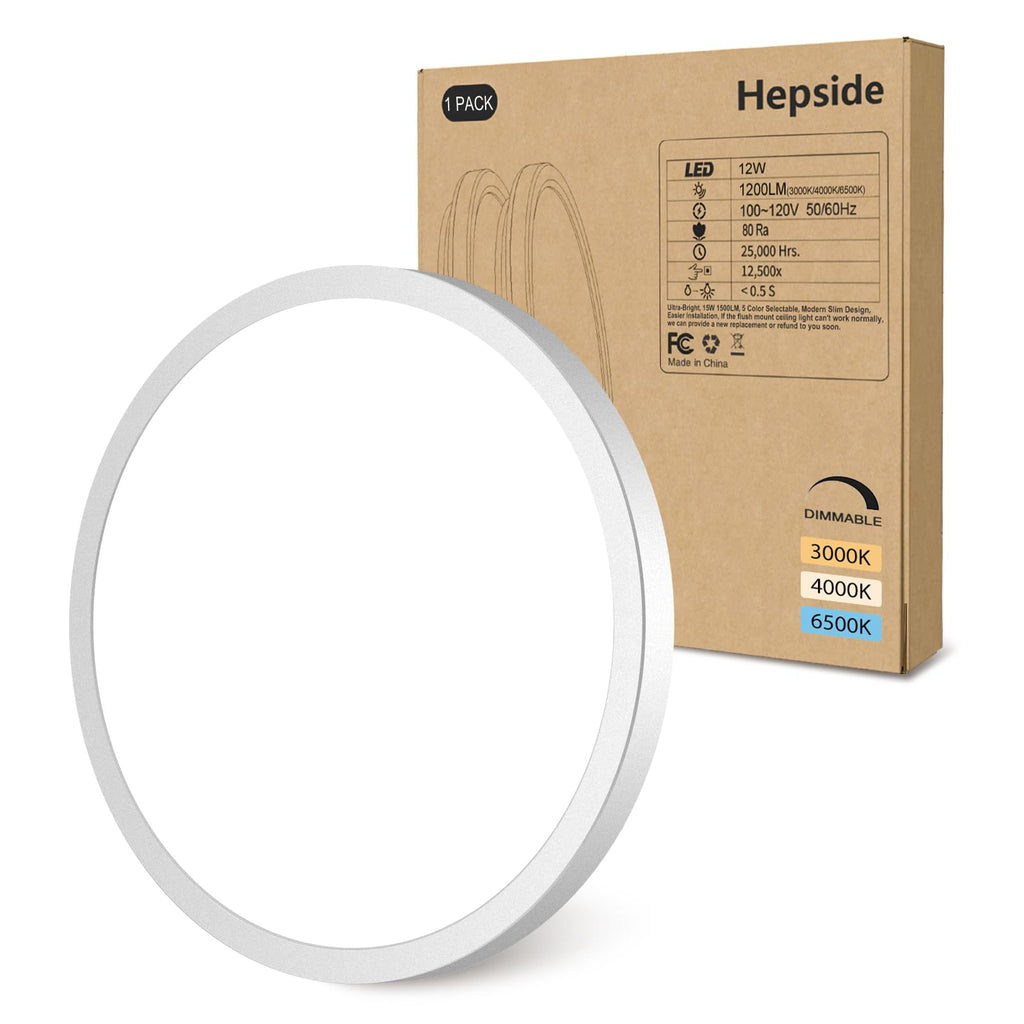 2PACK Flush Mount LED Ceiling Light Fixture Black, 12Inch 28Watt, Dimmable & 3000K-4500K-6000K 3 Color Selectable Ceiling Lamp 3200LM Low Profile Ceiling Light for Kitchen Bedroom Hallway Porch