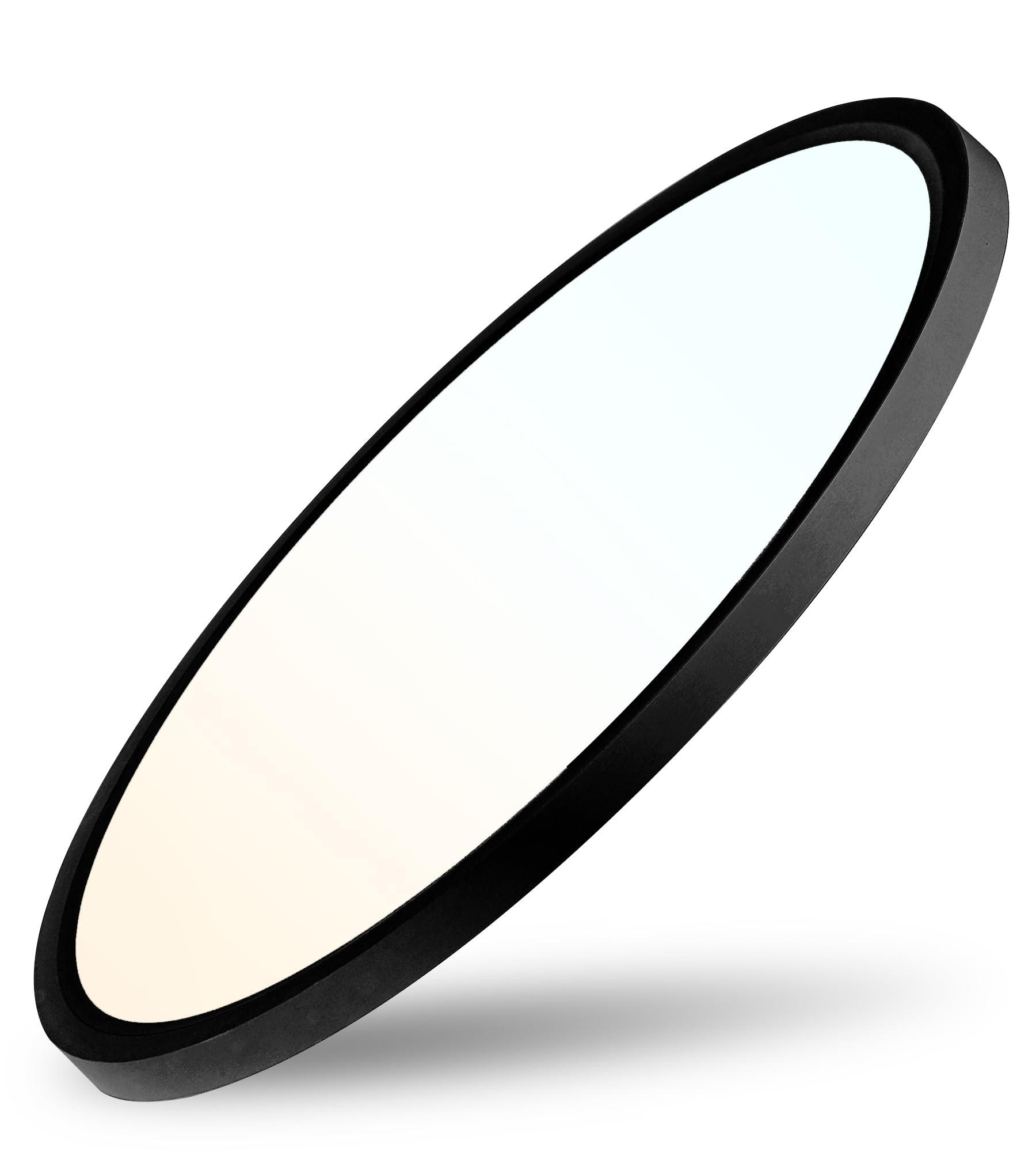 6 Pack 12 Inch Slim Dimmable LED Flush Mount Ceiling Light Fixtures, 24W 2640LM 3000K/4000K/5000K, House Upgrade Led Lights for Bedroom Hallway Laundry Room Rental Units, 240W Equiv., Black