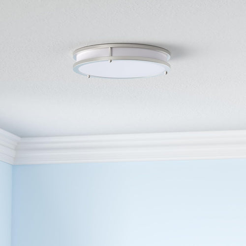 36W LED Ceiling Lights 3600lm Super Bright, Dimmable Flush Mount Light Fixtures 6500K/5000K/4000K/3000K/2700K Adjusted Modern Ceiling Lights 2PACK, 13 Inch Ceiling Lamps for Bedroom Kitchen, Nickle