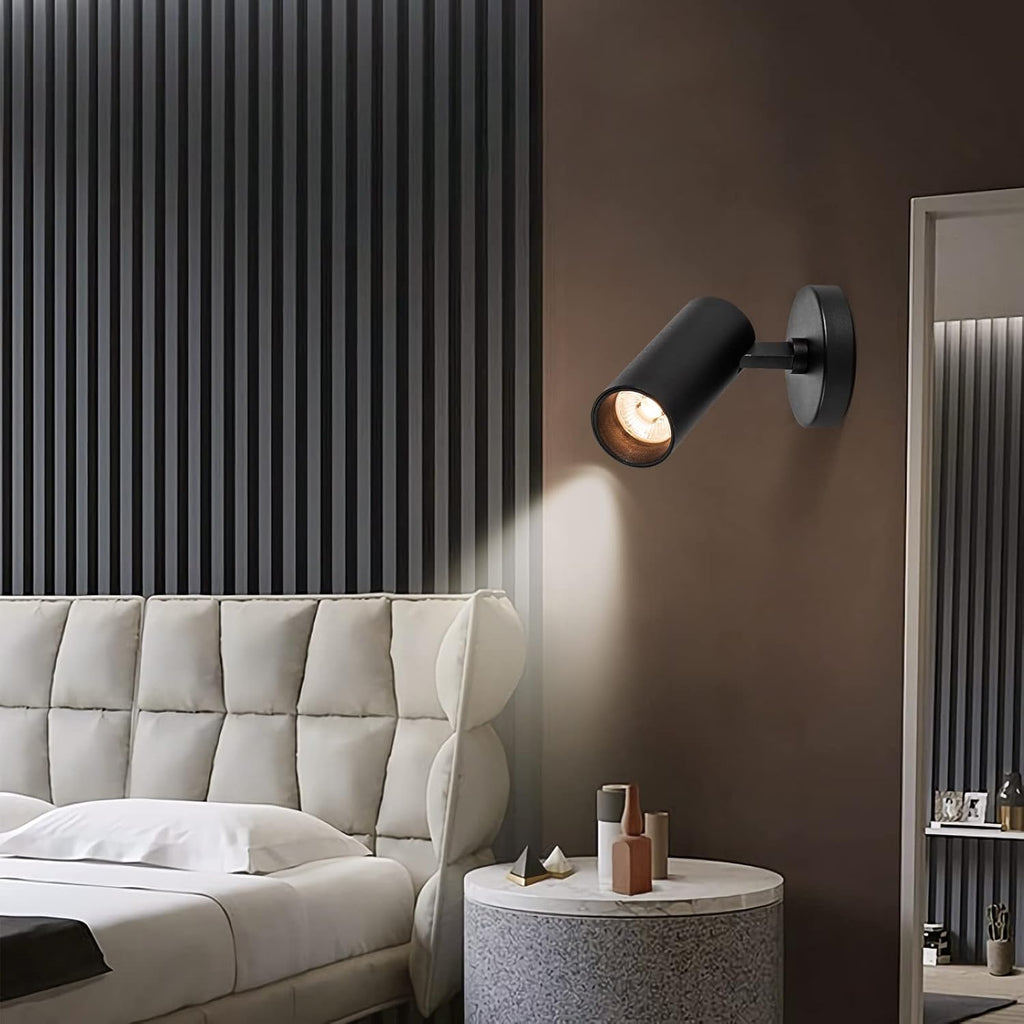 LED Ceiling Spotlight 5CCT 2700K/3000K/3500K/4000K/6000K Selectable Dimmable,Spot Light Indoor Adjustable Flush Mount Lights Fixture 12W CRI 90+, Black, 1 Pack Tilt Angle Accent Lighting