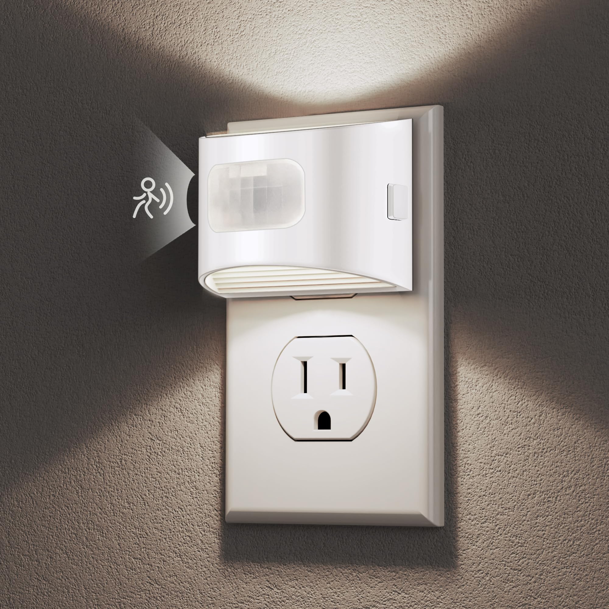 DORESshop LED Night Light[2 Pack], Night Lights Plug into Wall, 3 Mode Plug in Night Light with Motion Sensor, Dusk to Dawn Sensor, Nightlights for Adults, Bedroom, Bathroom, Hallway